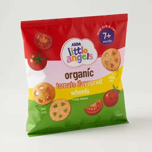 LITTLE ANGELS by ASDA Tomato Flavoured Wheels 7+ Months 20g