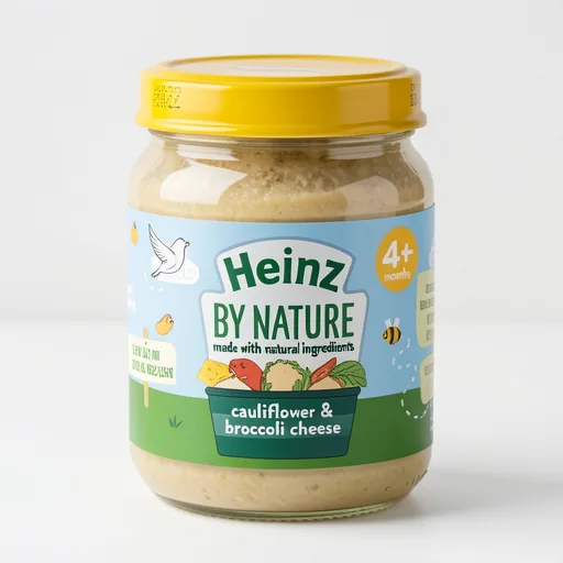 Heinz Cauliflower & Broccoli Cheese Baby Food Jar 120g