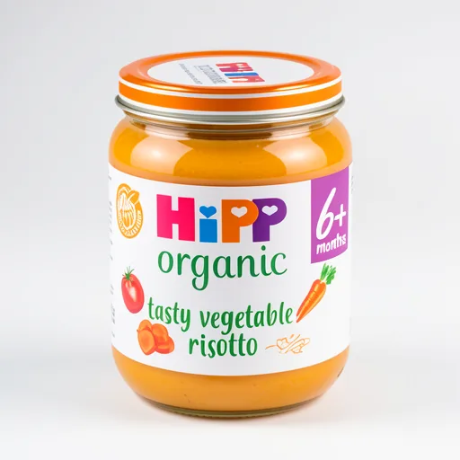 HiPP Tasty Vegetable Risotto Food Jar 6+ Months 125g