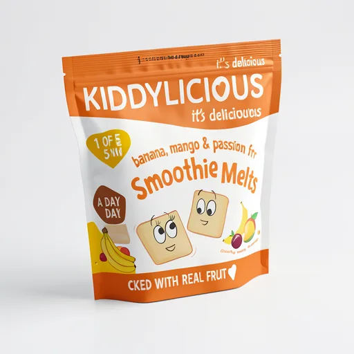 Kiddylicious Banana, Mango & Passionfruit Smoothie Melts Baby Snacks