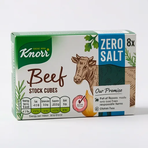 Knorr Zero Salt Beef Stock Cubes 8x 9 g