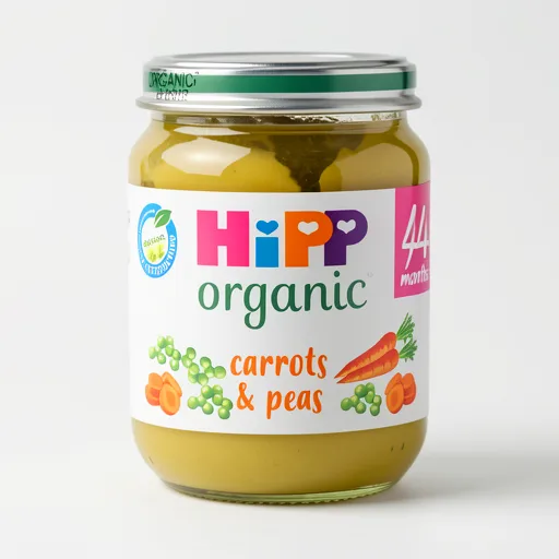 HiPP HiPP Organic Carrots & Peas Baby Food Jar 6+ Months 125g