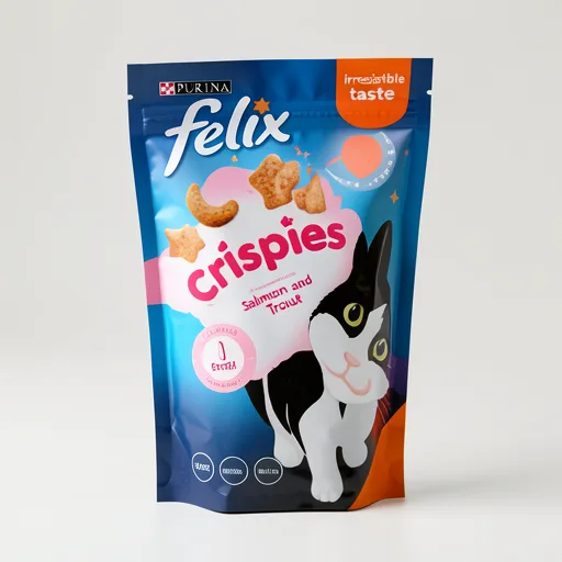 Felix Crispies Salmon and Trout Cat Treats 45g