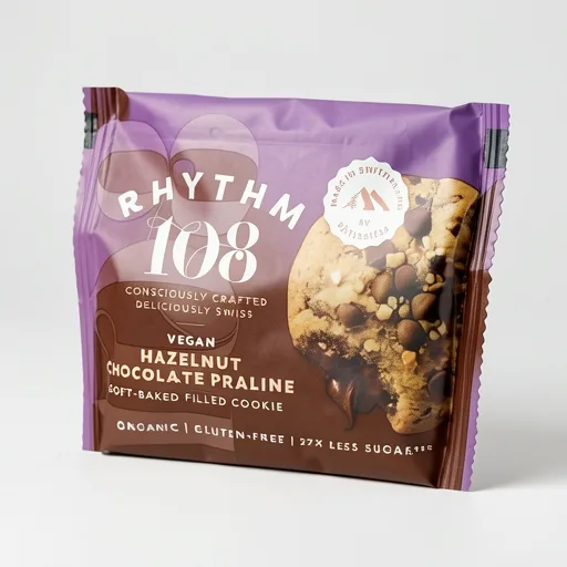 Rhythm 108 Hazelnut Chocolate Praline Soft-Baked Filled Cookie  50g