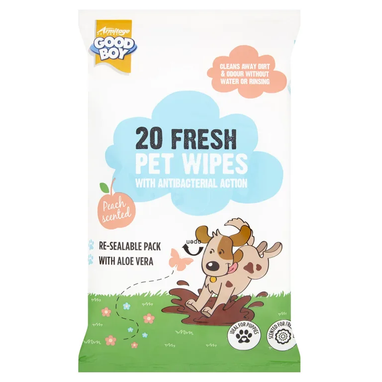 Good Boy 20 Antibacterial Dog & Puppy Wipes