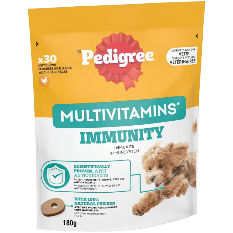 Pedigree ® Multivitamins Immunity 30 Soft Dog Chews 180g