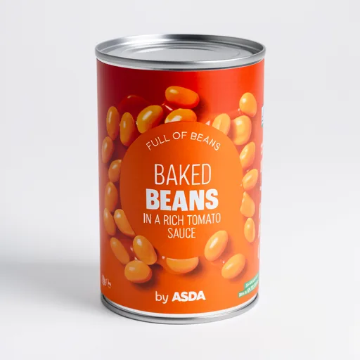 ASDA Baked Beans in a Rich Tomato Sauce 410g