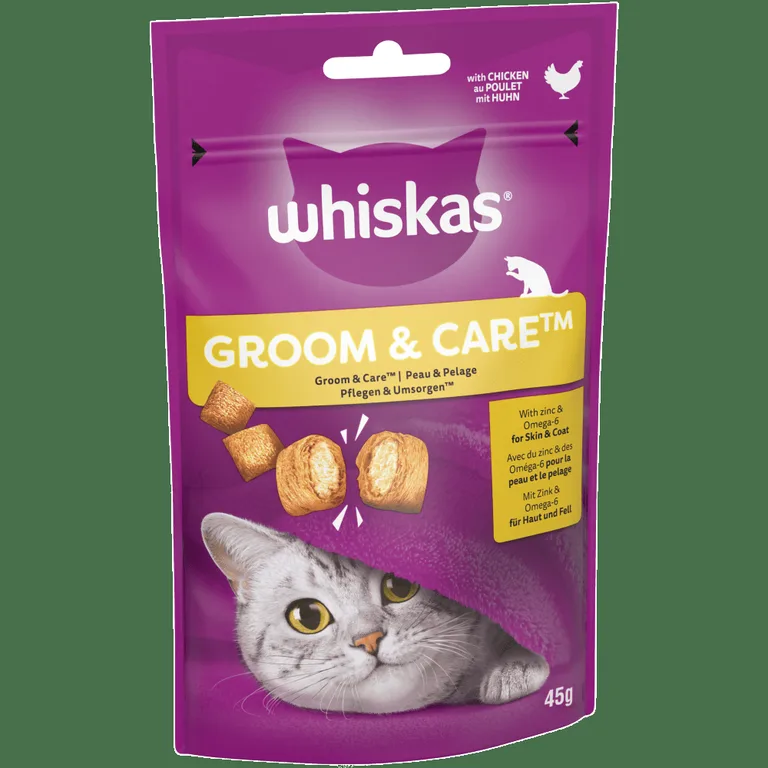 Whiskas Groom & Care Cat Treats With Chicken