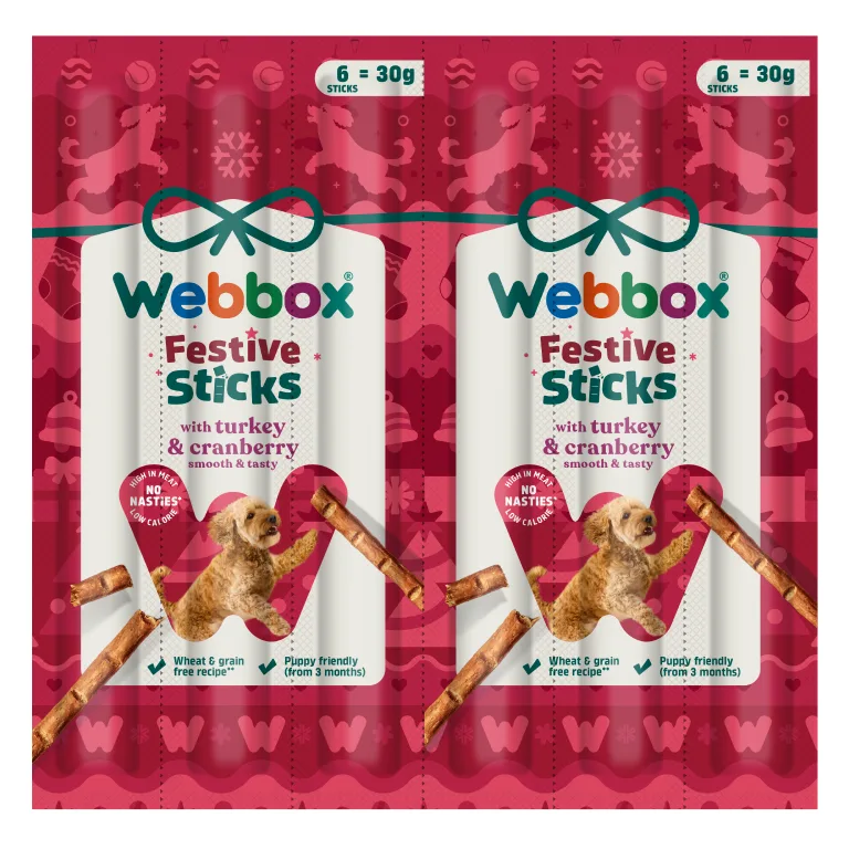 Webbox Tasty Sticks with Turkey & Lamb Cat Treats 7 x 5g