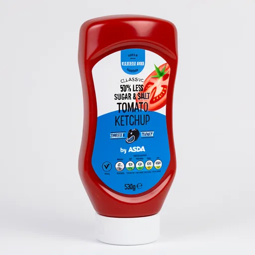 ASDA 50% Less Sugar & Salt Tomato Ketchup 530g