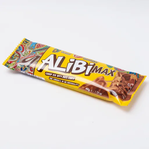 Alibi Alibi Max Crispy Bar with Rice Crisps and Caramel in Milk Chocolate 49g