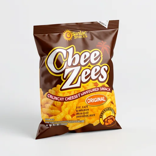 Sunshine Snacks Chee Zees Original Crunchy Cheese Flavoured Snack 45g
