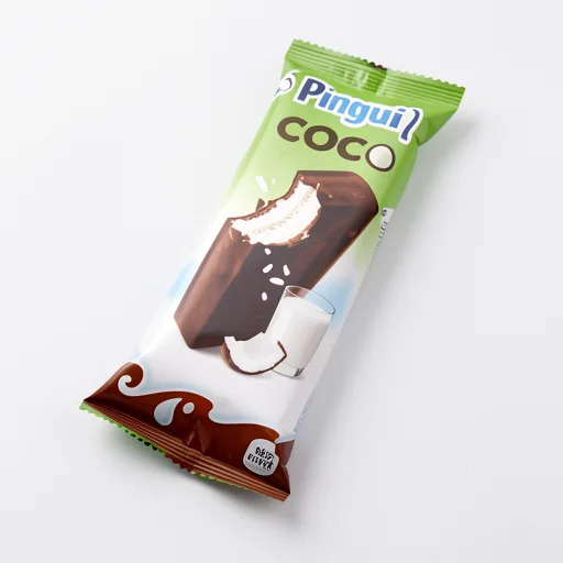 Kinder Pingui Coco Sponge Cake with Milk and Coconut Filling Covered 30g