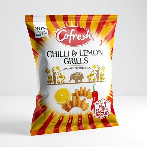 Cofresh Chilli & Lemon Grills Flavoured Potato Snack 80g