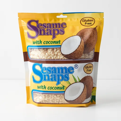 Sesame Snaps with Coconut 4 x 30g (120g)