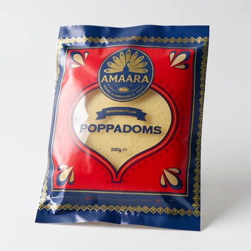 Amaara Madras Plain Poppadoms 200g