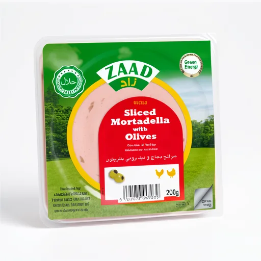 Zaad Sliced Mortadella with Olives 200g