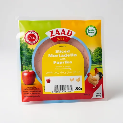 Zaad Sliced Mortadella with Paprika 200g
