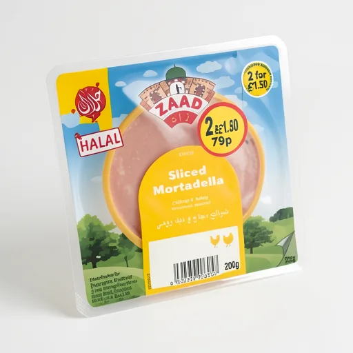 Zaad Sliced Mortadella 200g