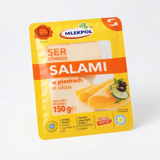 Mlekpol Cheese Salami in Slices 150g