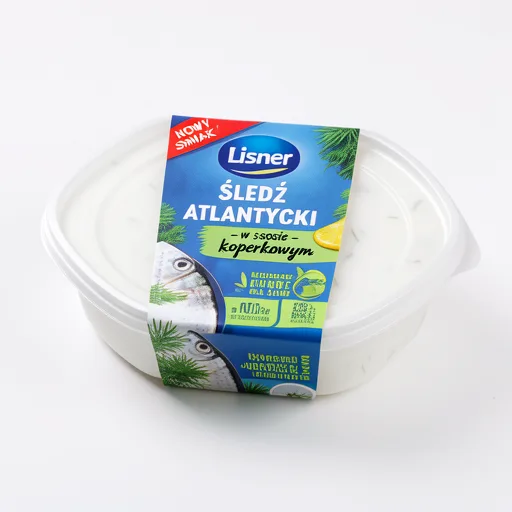 Lisner Marinated, Sliced Herring Skinless Fillets in Dill Sauce 280g