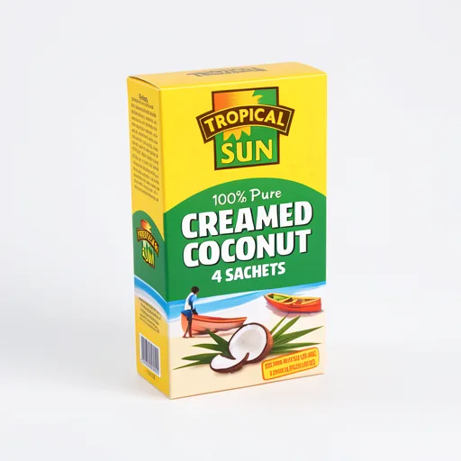 Tropical Sun 100% Pure Creamed Coconut 4 x 50g