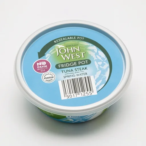John West No Drain Fridge Pot Tuna Steak with a Little Spring Water 110g