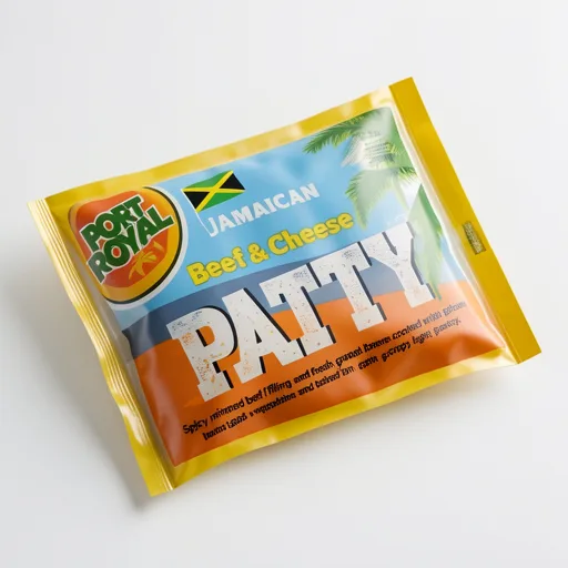 Port Royal Jamaican Beef & Cheese Patty 140g