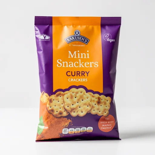 Rakusens of Yorkshire Mini Snackers Curry Crackers 85g