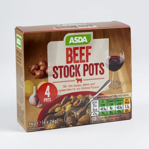 ASDA Beef Stock Pots 4 x 24g (96g)