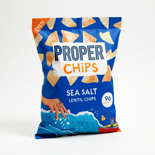 Properchips Sea Salt Lentil Chips 85g