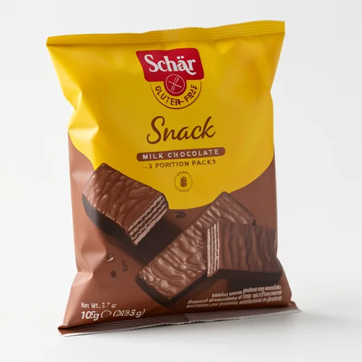 Schär Gluten Free Snack Bar Milk Chocolate 3x35g