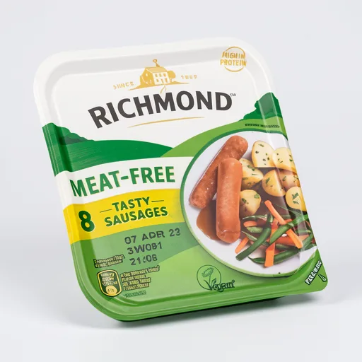 Richmond Vegan & Vegetarian Meat Free 8 Tasty Sausages 304g