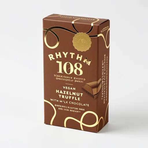 Rhythm 108 Vegan Hazelnut Truffle with Milk Chocolate 100g