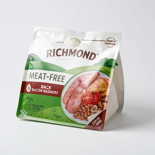 Richmond Vegan & Vegetarian Meat Free 6 Back Bacon Rashers 120g