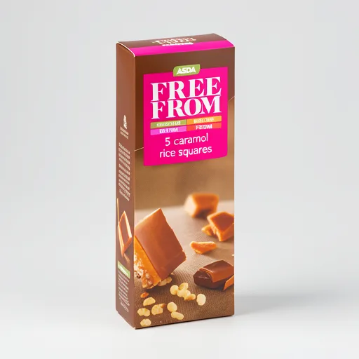 ASDA Free From Free From by  5 Salted Caramel Rice Squares 150g
