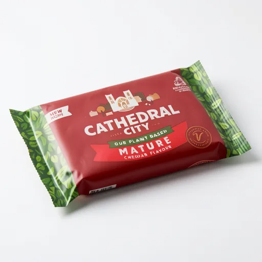 Cathedral City Plant Based Mature Cheddar Cheese Flavour Vegan Block 280g