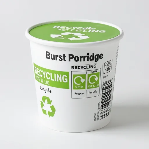 Plant Based by ASDA Plant Based Berry Burst Porridge Pot 57g
