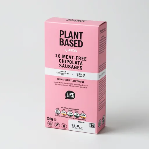 Plant Based by ASDA Plant Based by  10 Meat-Free Chipolata Sausages 300g