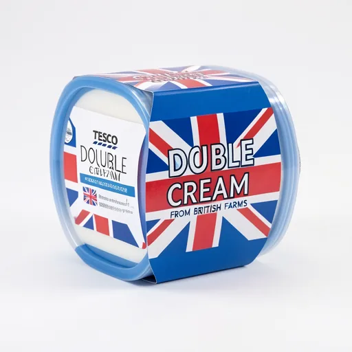 Tesco British Double Cream 300Ml