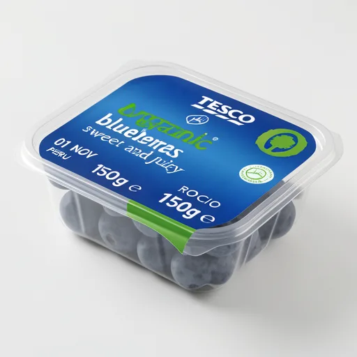 Tesco Organic Blueberries 150G