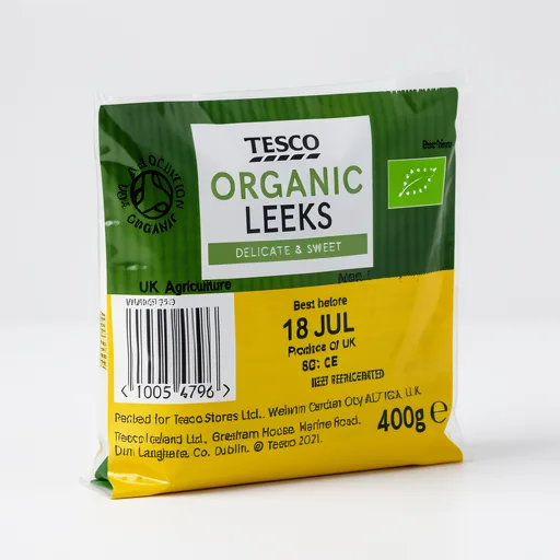Tesco Organic Leeks 400G