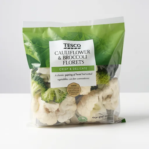 Tesco Cauliflower & Broccoli Florets 400G (M)