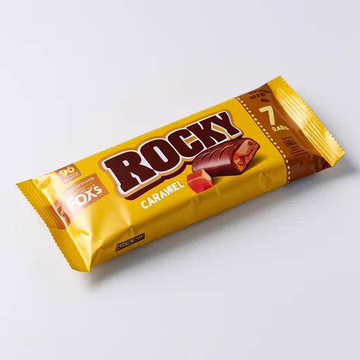Fox's Rocky 7 Caramel Multipack Biscuit Bars 136.5g