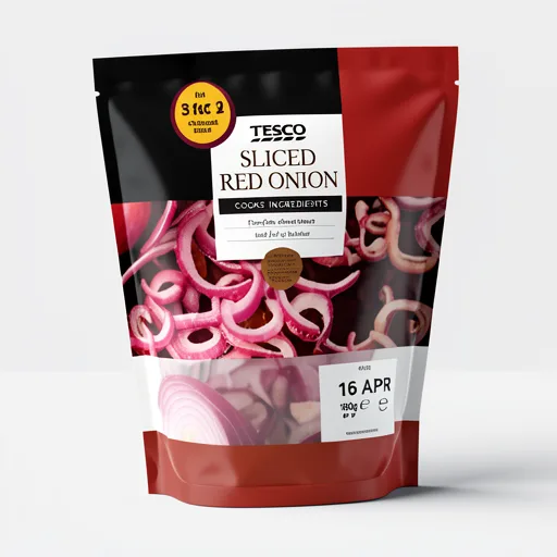 Tesco Sliced Red Onion 180G