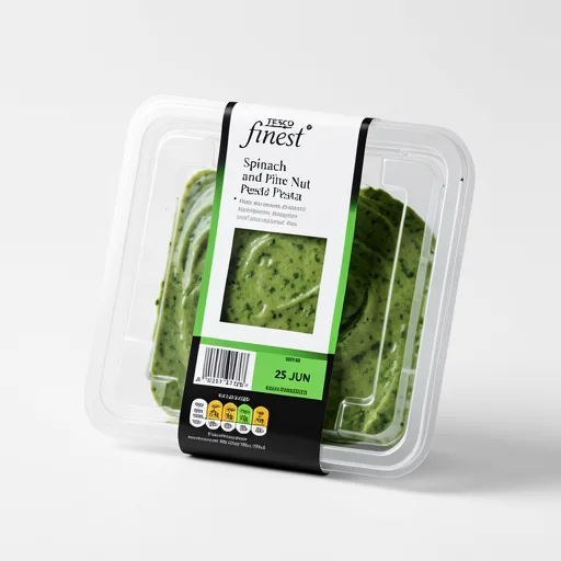 Tesco Finest Spinach Pinenut Pasta 215G
