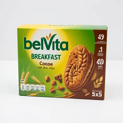 Belvita 5 x 45g Chocolate Chip Multipack Cereal Biscuit Snack Bars