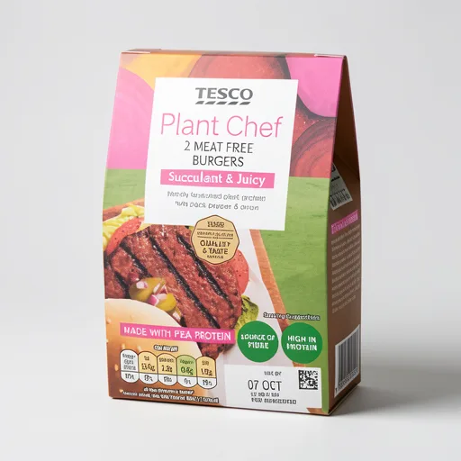 Tesco Plant Chef 2 Meat Free Burgers 226G