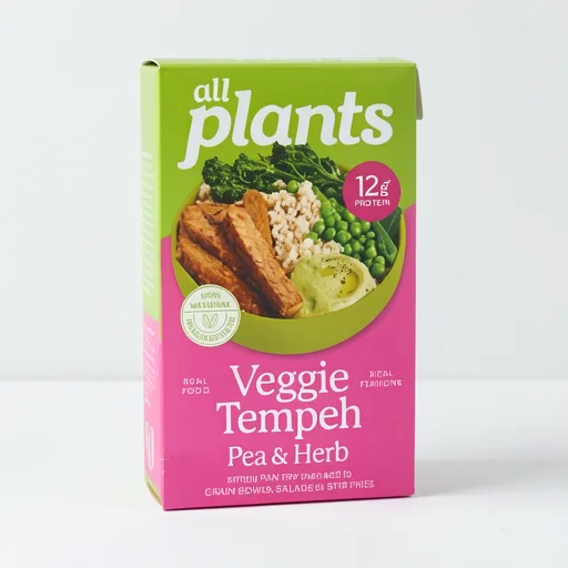 all plants Veggie Tempeh with pea and rosemary 180g