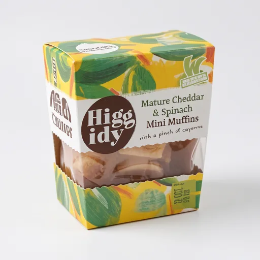 Higgidy Mature Cheddar & Spinach Mini Muffins 130g